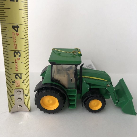 NWT Kurt Adler John Deere Tractor Ornament 3" x 5"-Farm-Loader-truck-bucket - Picture 3 of 4